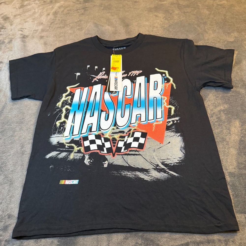 NASCAR Racing Since 1948 Graphic‎ T Shirt Black Youth Size Medium NWT